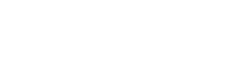 Chief Of Unicorn Division, Funny Nameplate
