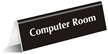 Computer Room TableTop Tent Sign