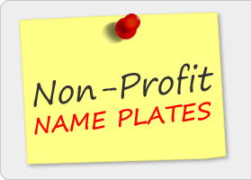 Name Plate for Non-Profits