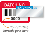 Batch Number Labels