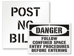 Construction Area Stencils 