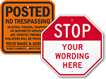 Reflective Aluminum Signs