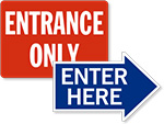 Entrance Door Signs & Labels