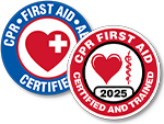 First Aid Hard Hat Stickers