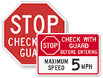 Security Guard Signs