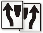 Keep Left, Keep Right Signs