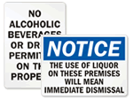 No Alcoholic Beverages Allowed