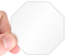 Octagon Shaped Hard Hat Stickers