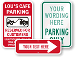 Custom Parking Lot Signs   Best Selling Templates