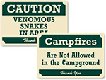Rustic Pine Crest™ Signs