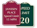Neighborhood Speed Limit Signs