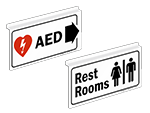 Drop Ceiling Double Faced Signs