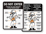 Long Pants and Long Sleeved Shirts Required Signs