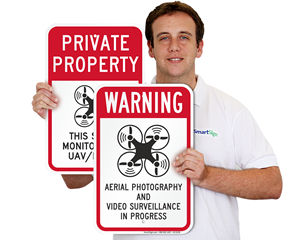 Drone Warning Sign