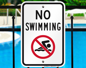 No Teasing Sign