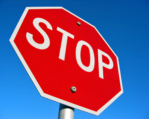 Traffic stop signs