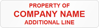 Sequentially Numbered Economy Asset Label