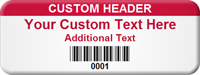 Personalized Asset Tag with Barcode