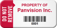 Do Not Remove  with Barcode
