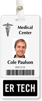ER Tech Badge Buddy For Vertical Identity Cards