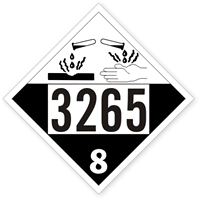 Corrosive Liquid Placard