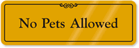 Gold DiamondPlate™ Door Sign