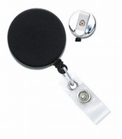 Badge Reel   Black/Chrome 
