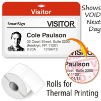 4" FULL Expiring Direct Thermal Badge