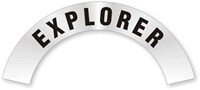 Rocker Hard Hat Decals