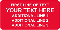 Rectangular Custom Template  Text