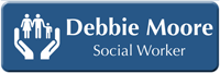 Customizable Social Worker LaserLogo Name Badge with Symbol