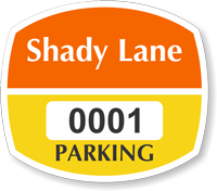 Apartment Window Decal 1.75 in. x 2 in.