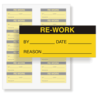 Calibration Labels Black On Yellow