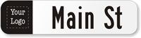 Customized Civic Street Sign in Lower Case