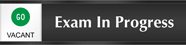 Exam In Progress  Vacant/Occupied Slider Sign