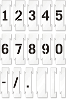 Interlocking Number Floor Stencil Set 0 9