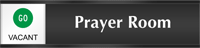 Prayer Room  Vacant/Occupied Slider Sign
