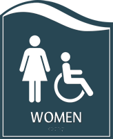 Pacific  Women Restroom Sign