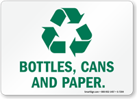 Bottles Cans And Paper