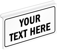 Custom 2 Sided Z Sign for Ceiling