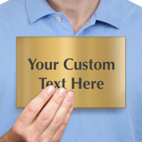 Personalized Engraved Brass Sign