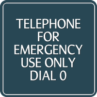 Custom General Information Sign with Border