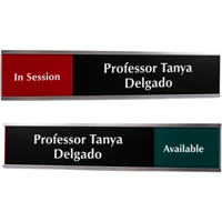 Custom In Session / Available Slider Sign