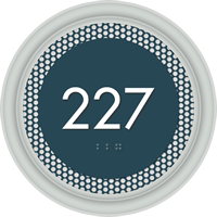 Optik Room Number Sign 5.375 in. x 5.375 in.