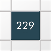 Custom Room Number Sign