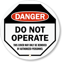 Danger Do Not Operate Steering Wheel Lock Cover