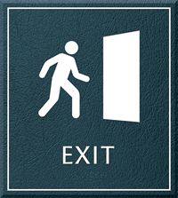 Exit Sign 8.625 in. x 7.75 in.