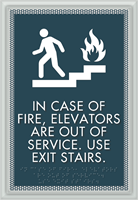 Do Not Use Elevator Sign