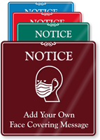 Colored Acrylic Custom Door Sign