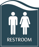 Pacific  Restroom Sign